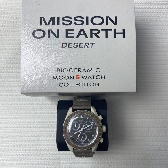 🆓⌚Swatch x Omega MISSION ON EARTH- DESERT - Picture 4 of 5